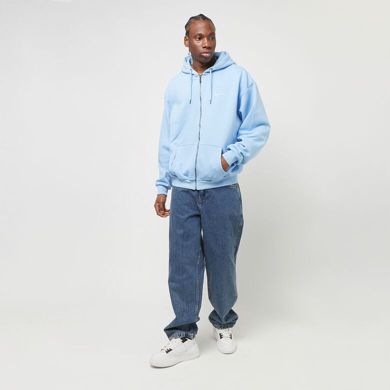 Felpa con cappuccio oversize con zip intera firmata Chest