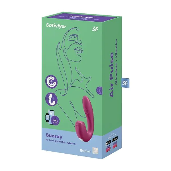 Satisfyer Sunray Connect App Berry Masażer intymny