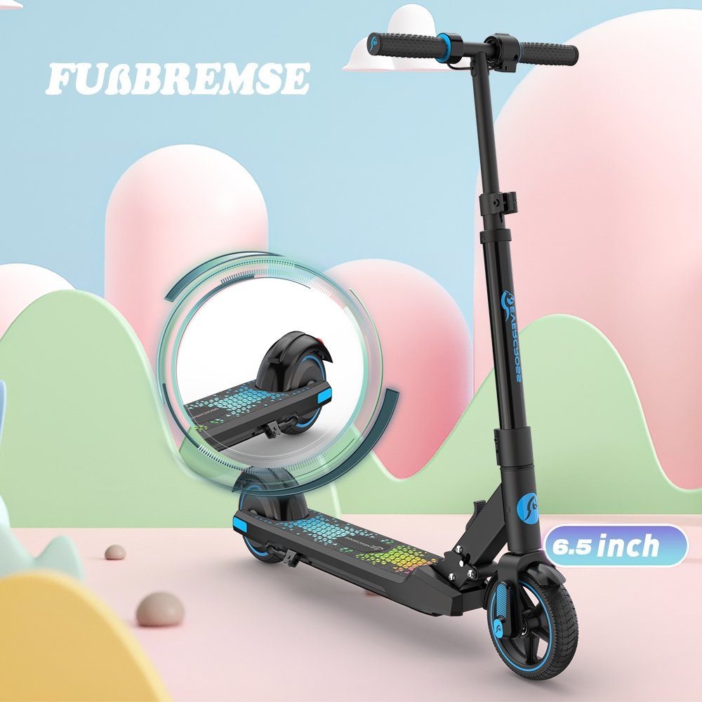 Evercross-miniskootteri, sähköpotkulauta 6–16-vuotiaille lapsille, enint. 15 km/h, sähköpotkulauta, LED