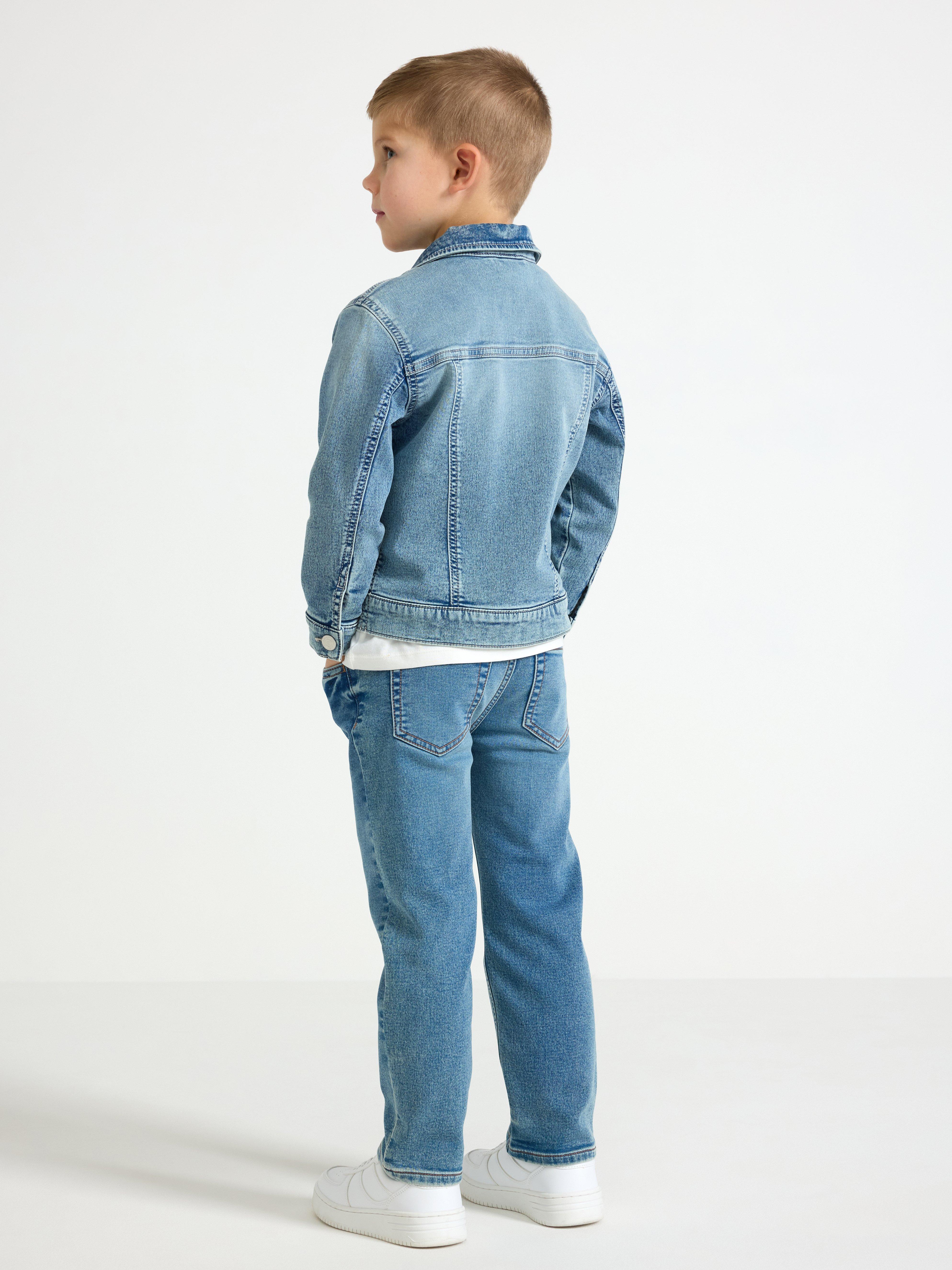 Jaqueta jeans de malha clara