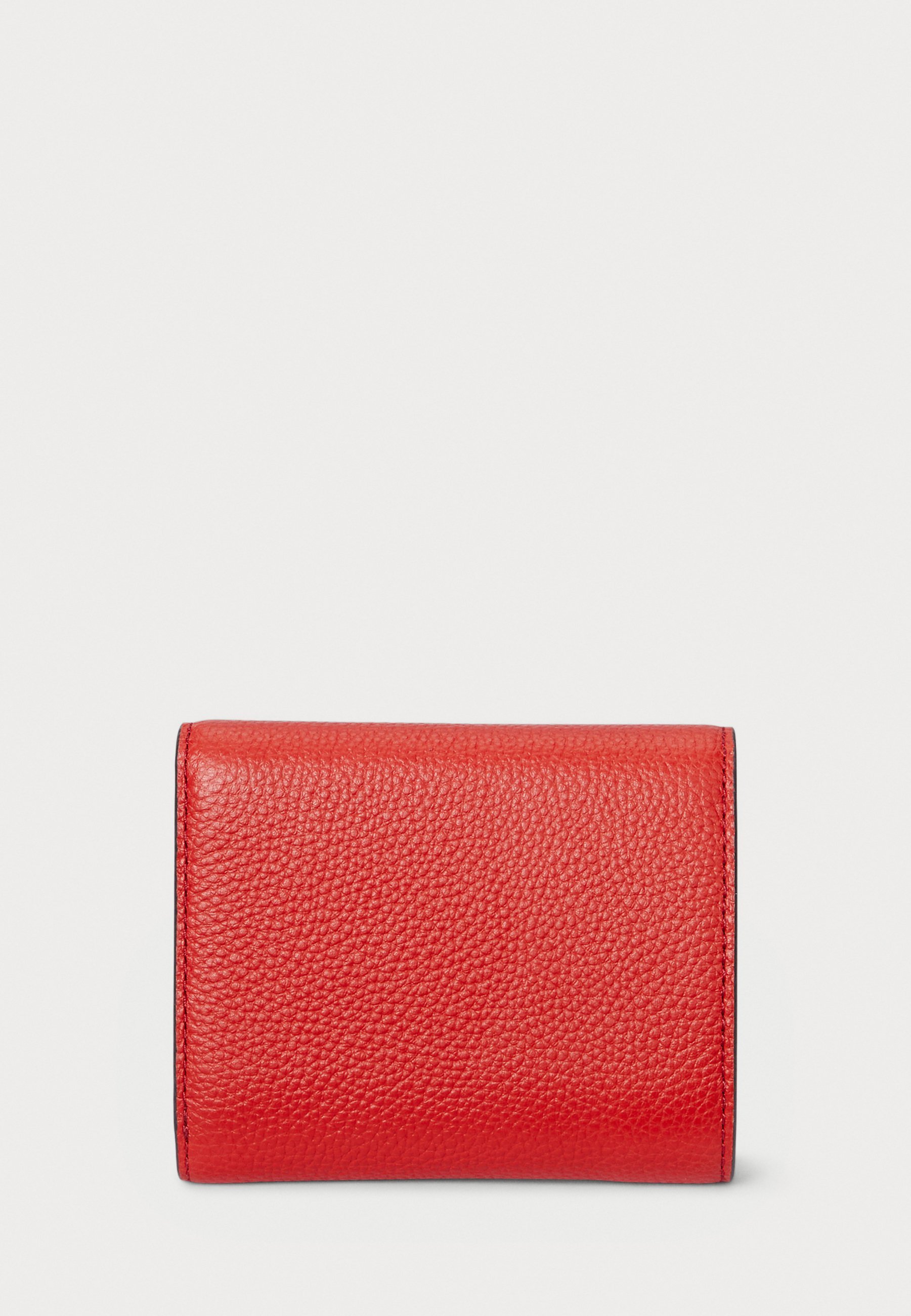 Portefeuille Lauren Ralph Lauren PEBBLED SMALL CAMERYN à rabat - Vermillon vif