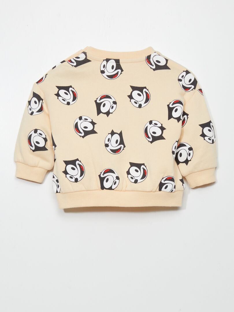 'Felix de Kat'-sweatshirt - BEIGE