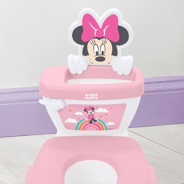 DISNEY BABY - MINNIE - Mini toilet with included toilet seat reducer, 2 in 1, MySize, Removable potty for easy cleaning