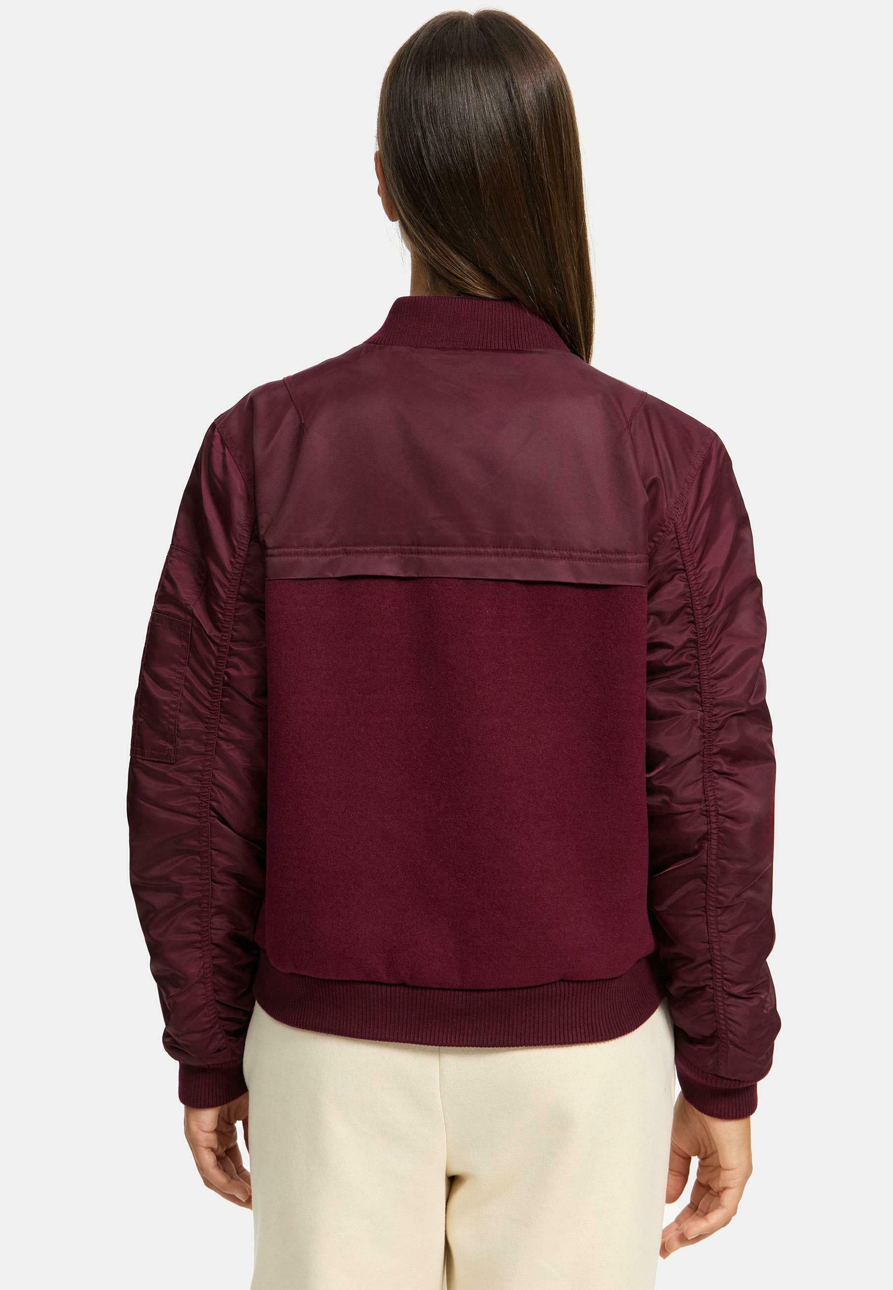 Blouson aviateur Navahoo - rouge foncé chiné
