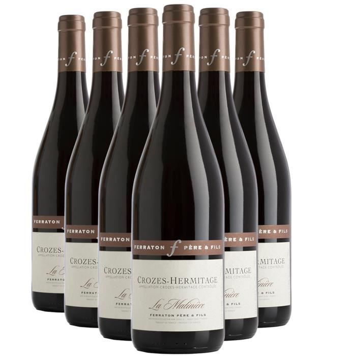 Crozes-Hermitage La Matinière Rouge 2021 - Caja de 6 botellas de 75 cl - Ferraton Père et Fils - Vino tinto AOC del Valle del Ródano