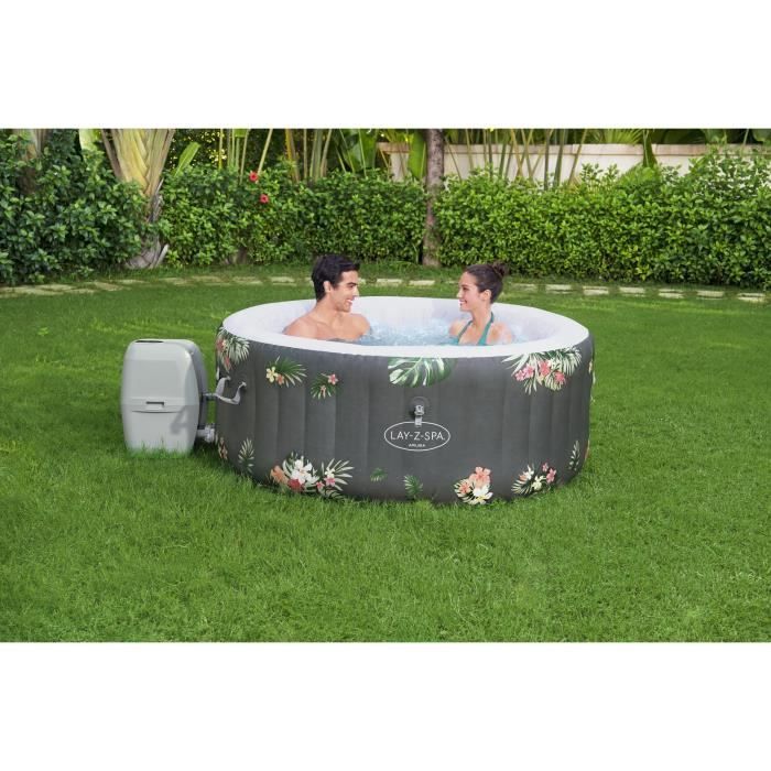 BESTWAY inflatable spa - Lay-Z-Spa Aruba - 170 x 66 cm - 2 to 3 person capacity - Round (Includes: cover, cartridge and diffuser)