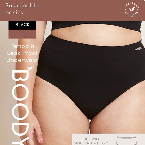 BOODY Periodenwasser-Slip, wasserdicht, für mittlere bis starke Blutungen, Größe L