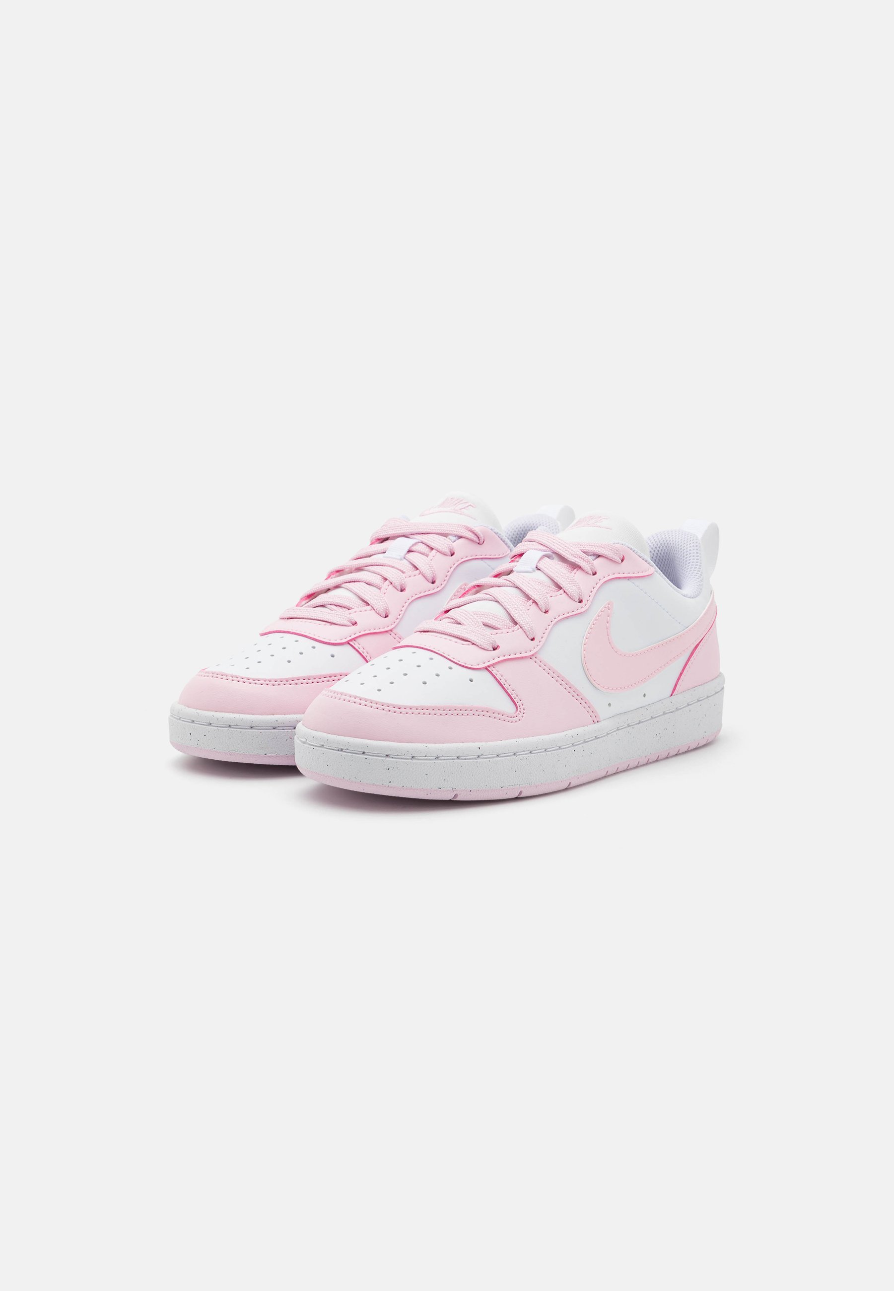 Nike Sportswear COURT BOROUGH LOW UNISEX - Sneakers - wit/roze foam