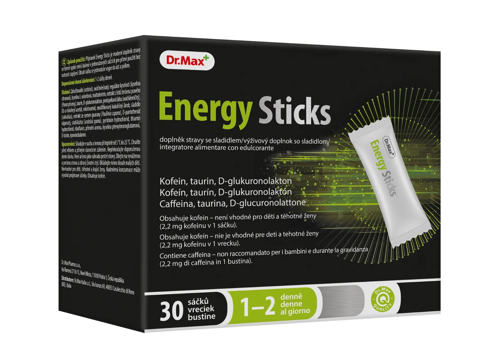DR. MAX Barras energéticas Dr.Max 30 unidades Complemento alimenticio estimulante psicofísicamente