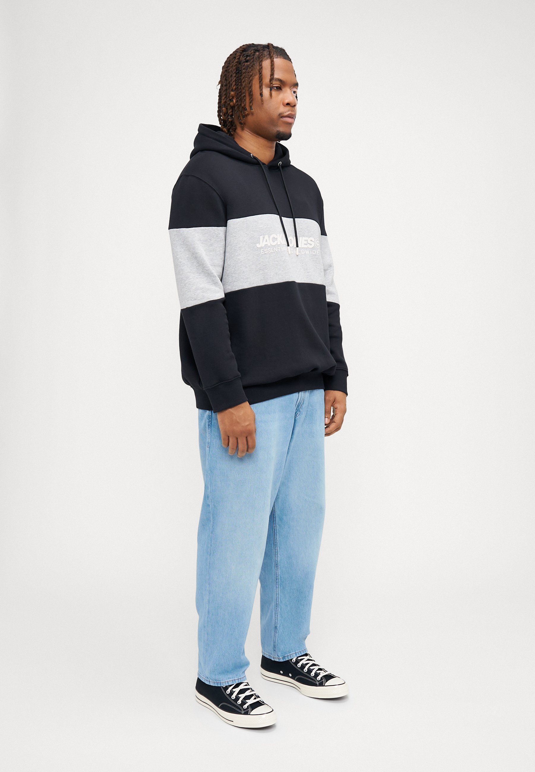 Felpa con cappuccio Jack & Jones JJELEGACY - nera