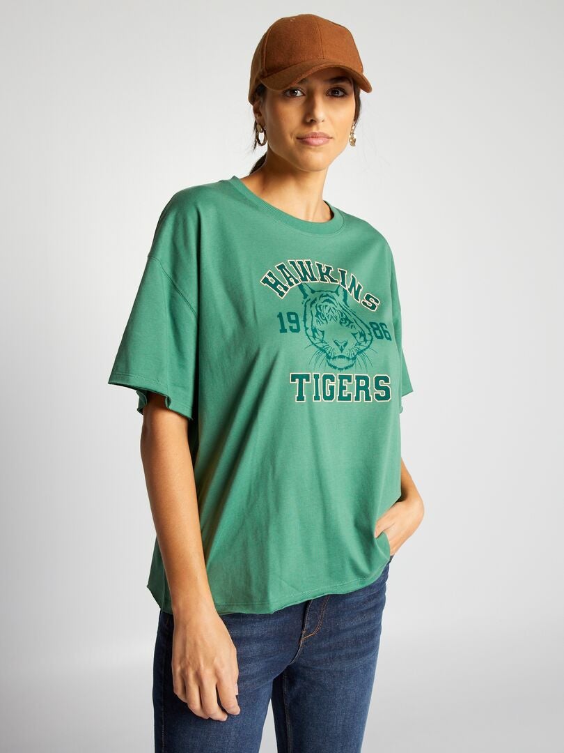'Stranger Things' jersey t-shirt - groen