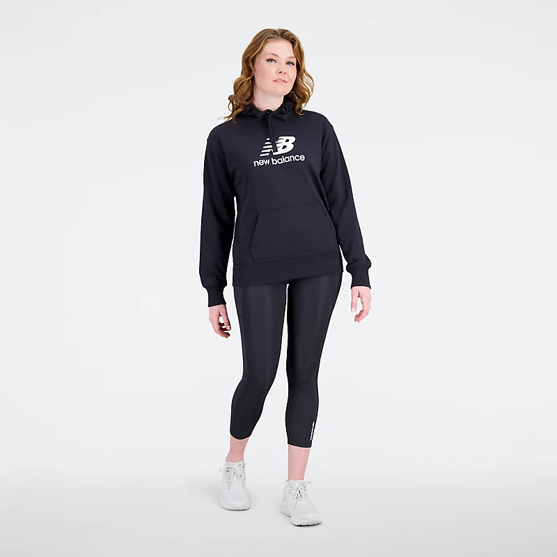 Bluzy damskie Essentials Stacked Logo – CZARNE