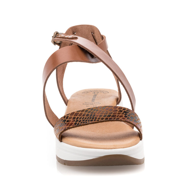 Brune sandaler / sko med åben tå til kvinder