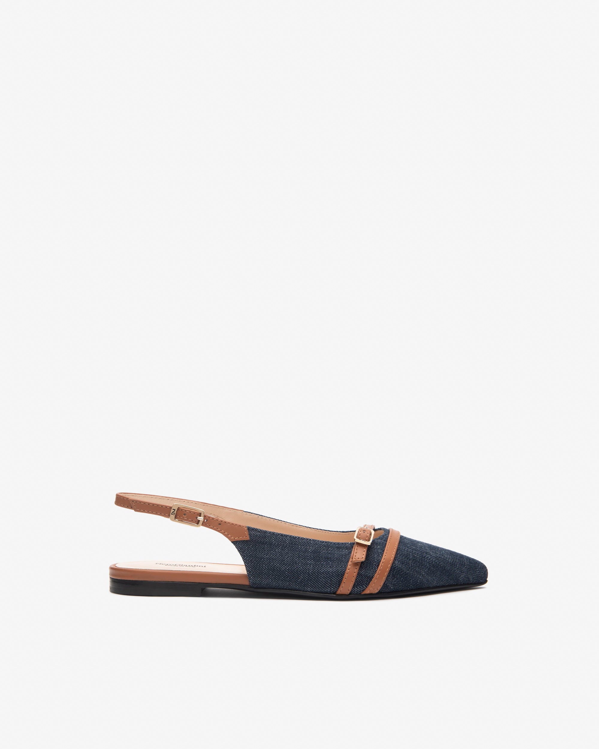  Ballerines en tissu et cuir pour femmes