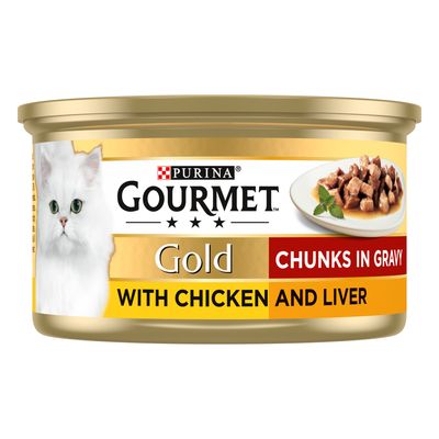Trozos de oro gourmet en salsa