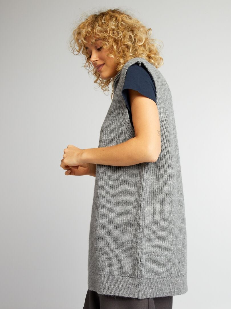Jersey camionero sin mangas - gris