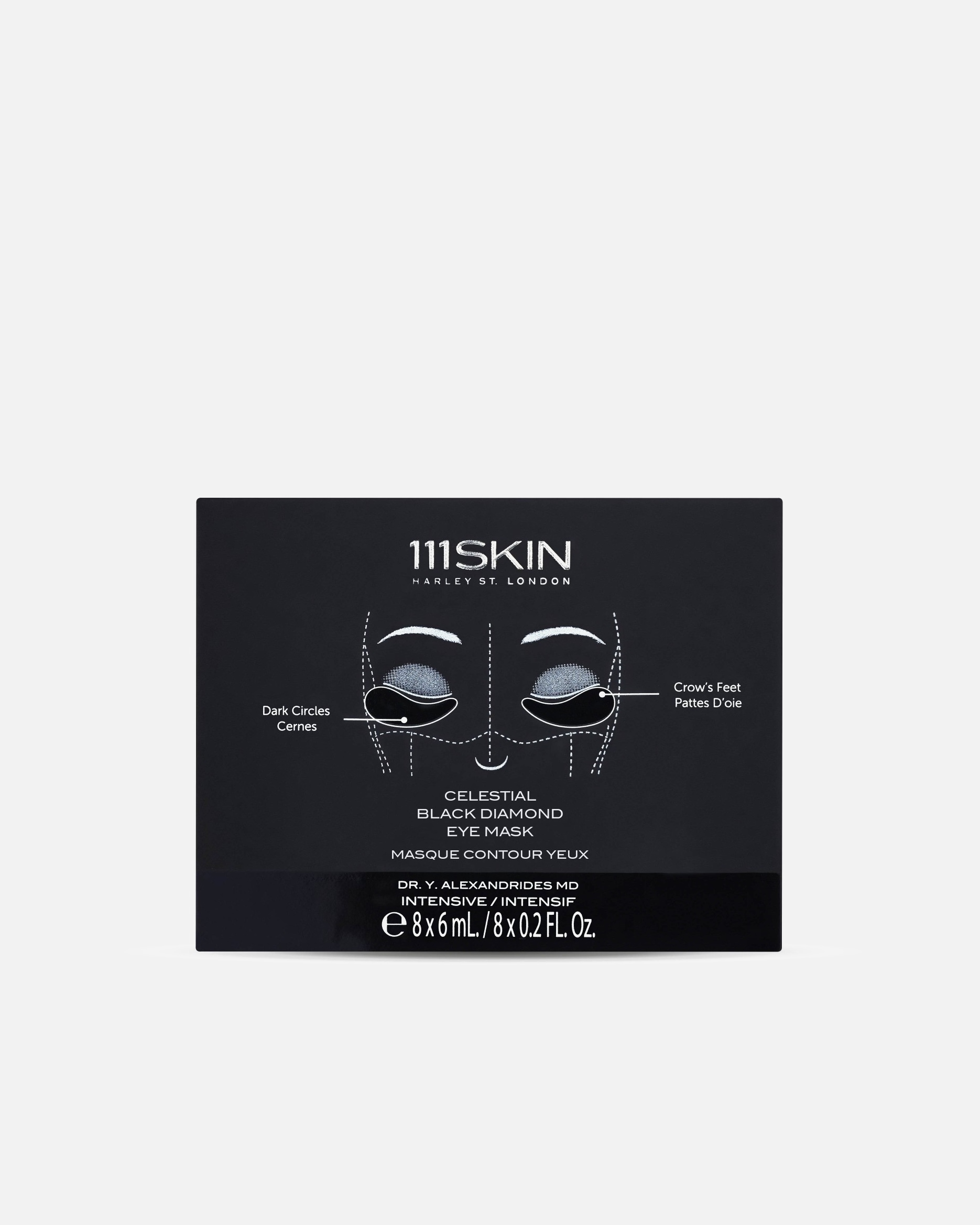 Caja de mascarillas para ojos Black Diamond de 111Skin – 48 ml