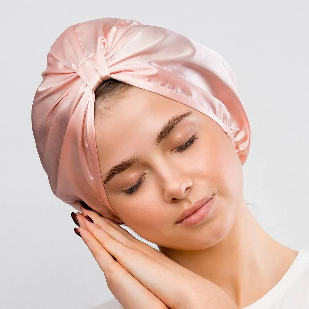 Glov Satin Bonnet Rose Turban do włosów