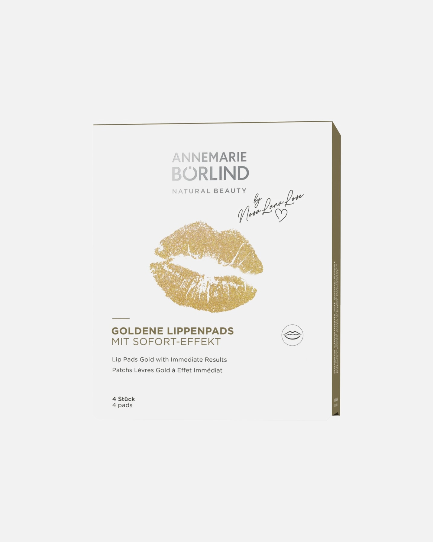ANNEMARIE BÖRLIND Ajakmaszk ARANY AJAKPADRÁGÁK azonnali hatással - 4 darab.