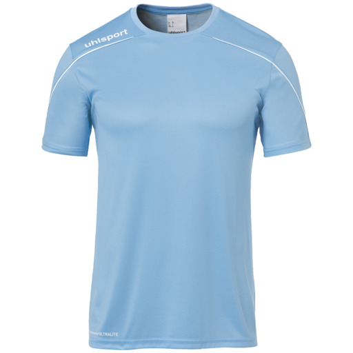  Maillot Stream 22 à manches courtes bleu clair Uhlsport