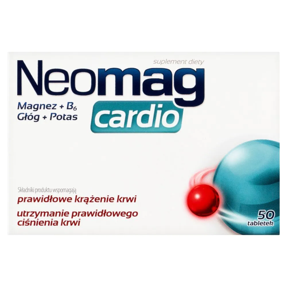 Neomag Cardio, Preparat wspomagający układ krążenia, Tabletki