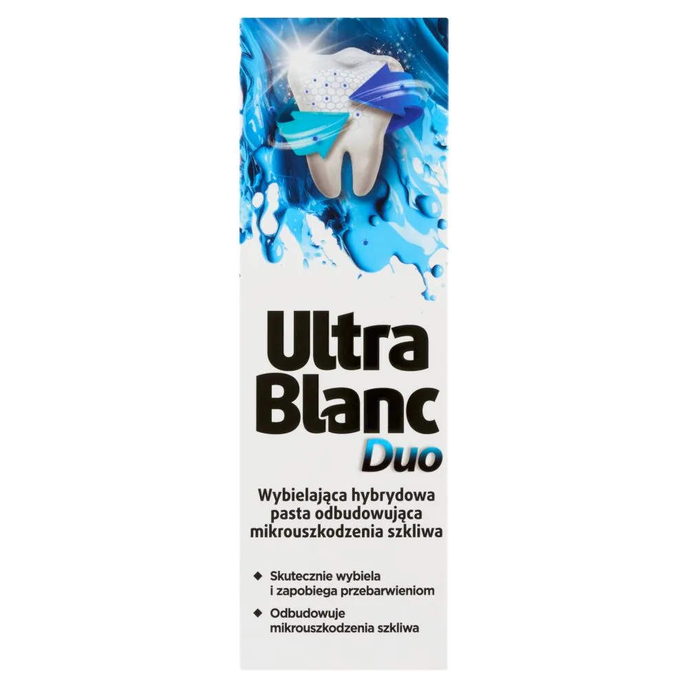 Ultrablanc Duo - hybrydowa, wybielająca pasta odbudowująca mikrouszkodzenia szkliwa 75 ml