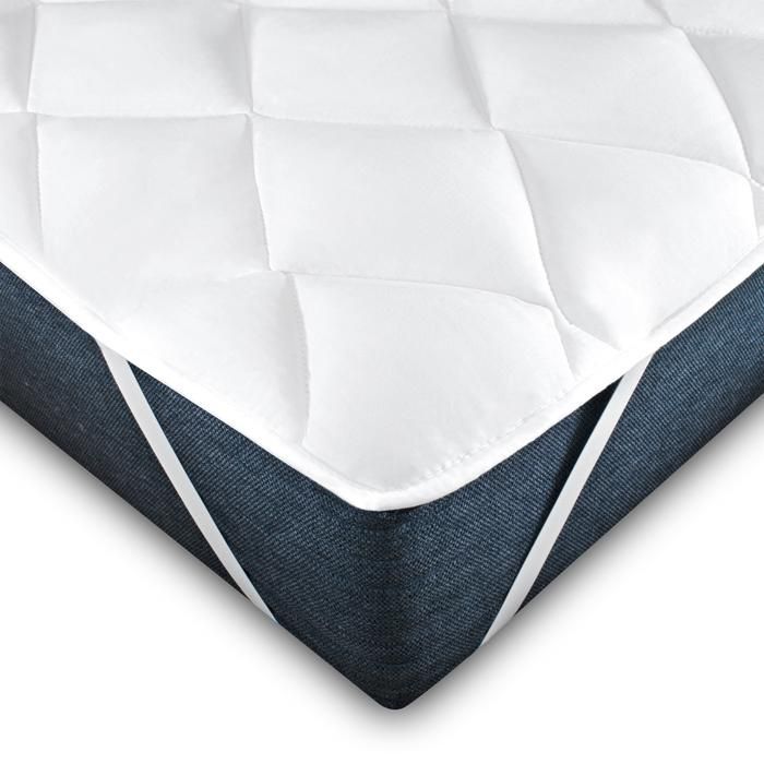 Cubrecolchón de 160 x 200 cm - Cubrecolchón de microfibra - Suave y confortable - Materiales higiénicos