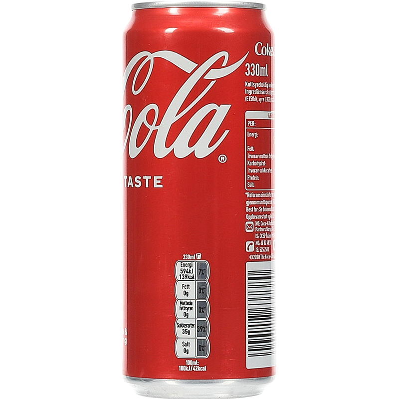 Coca-Cola mit Zucker, 0,33 Liter Dose