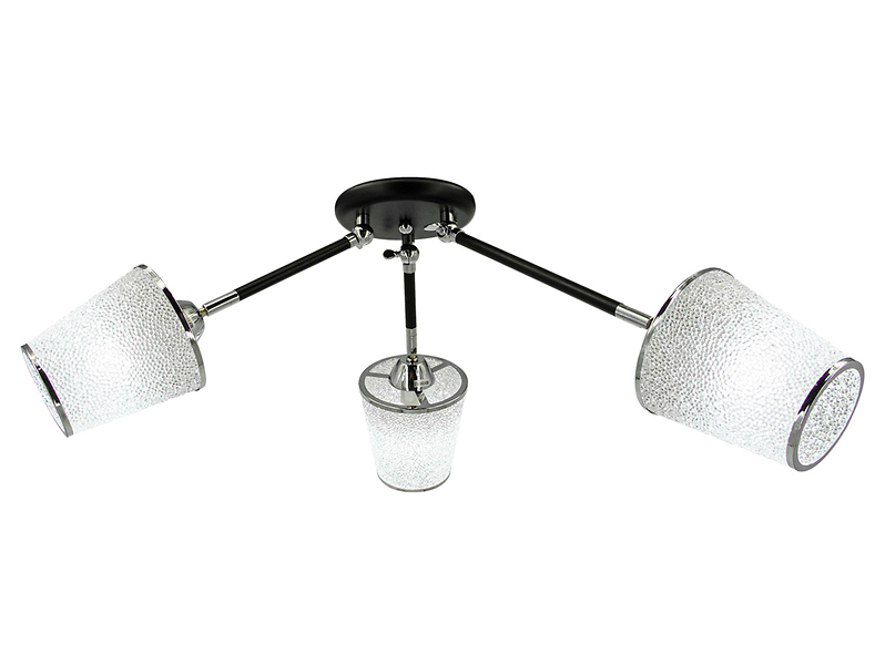 Lampa sufitowa Nairobi 3-punktowa metalowa czarna