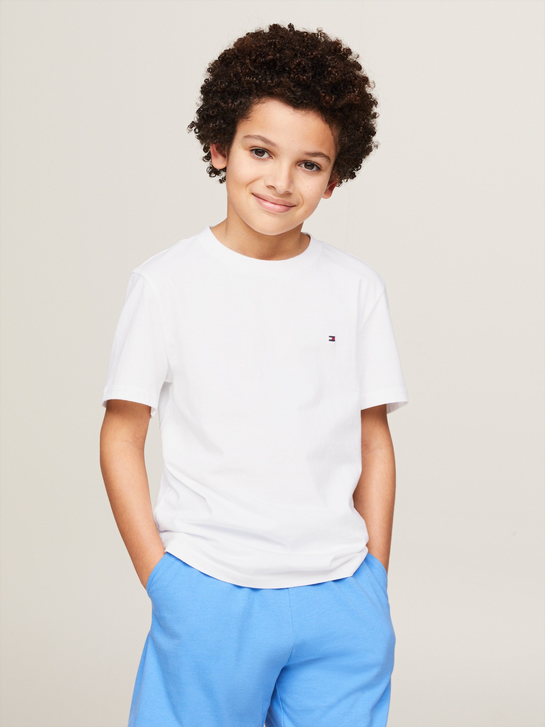 Tommy Hilfiger T-shirt unisex 2-pack - Basic T-shirt - blauw