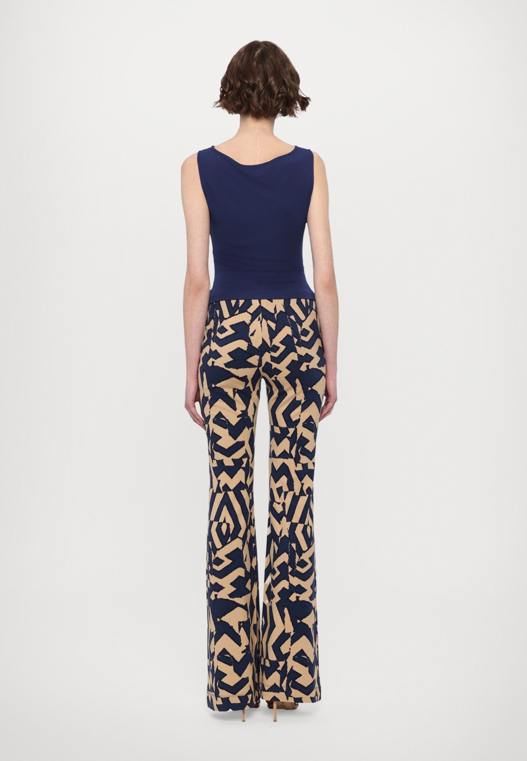 Diane von Furstenberg CLICK TOALETNI TOP - temno modra