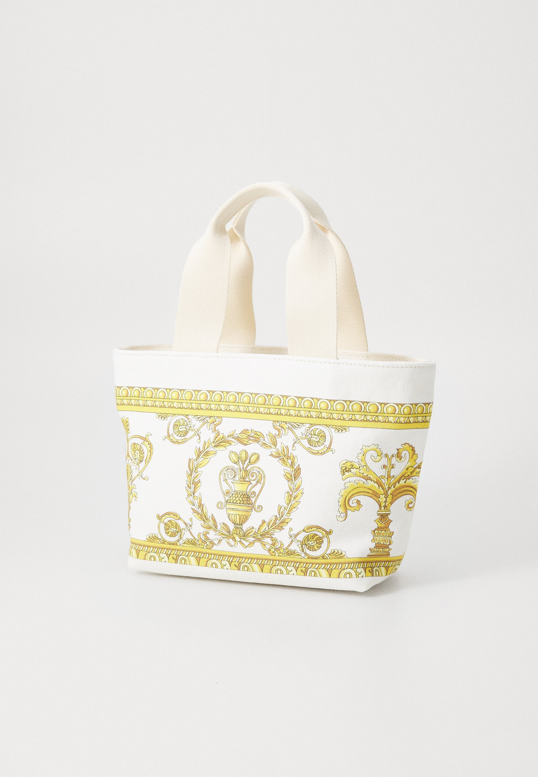 Sac cabas Versace unisexe en tissu imprimé Méduse - naturel/doré