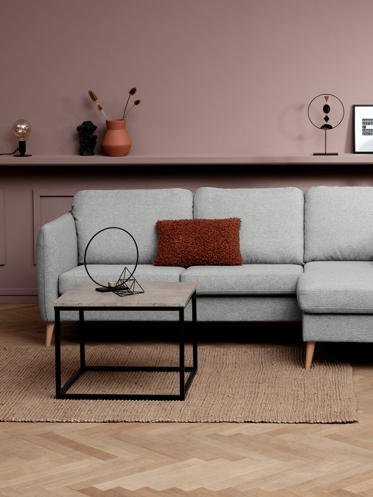 DOKKEDAL Rohový stôl DOKKEDAL 60x60 vo farbe betón