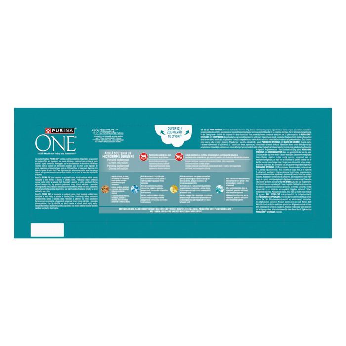 PURINA ONE Chat Stérilisé -  Multivariétés - 40 x 85 g - Sachets fraîcheur pour chats adultes