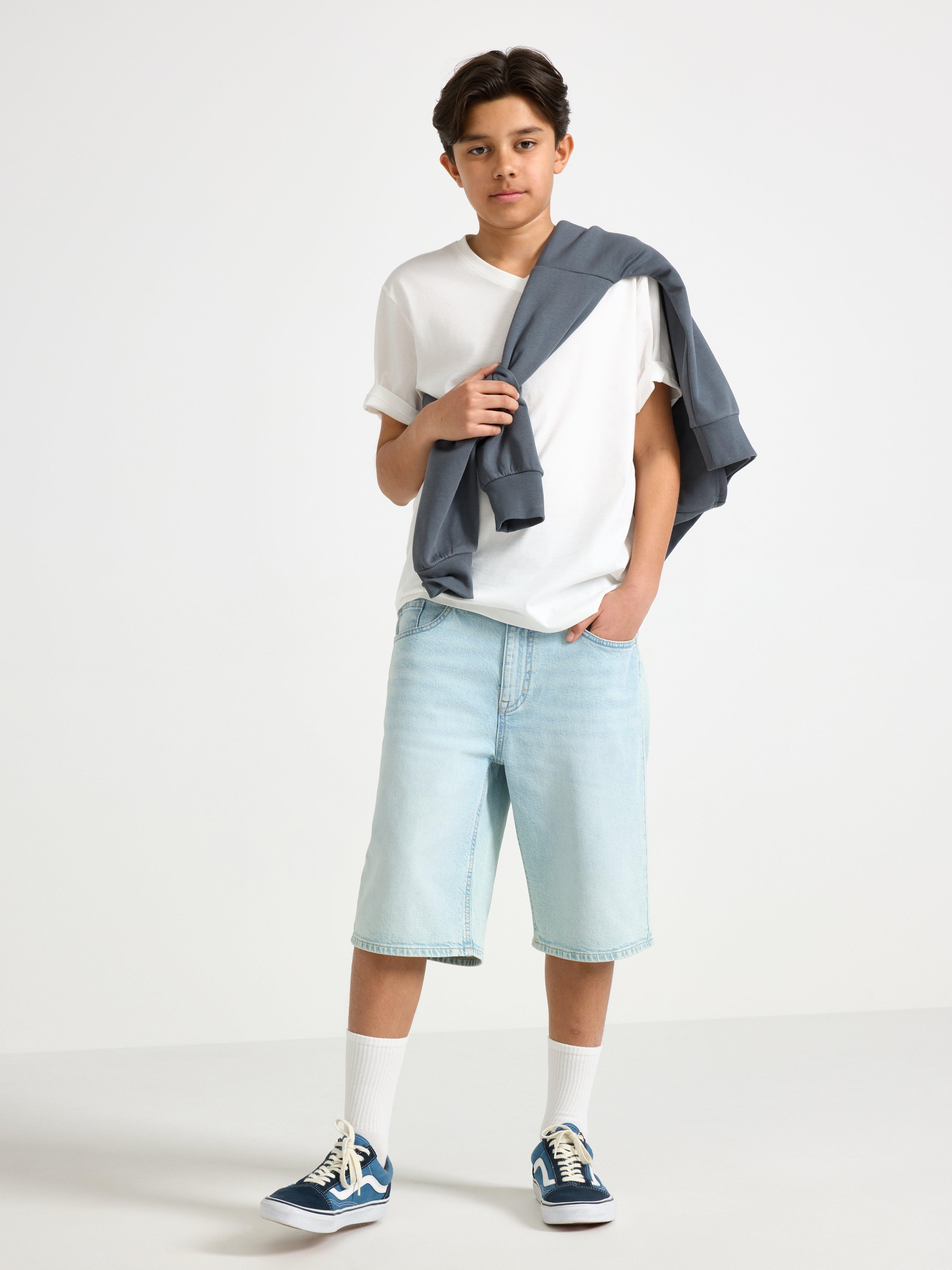 Tricou cu decolteu în V Off White