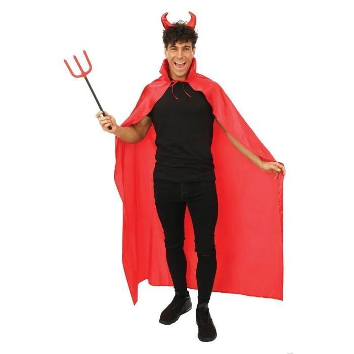 Diablo - Payaso pequeño - Adulto - Talla única - Rojo - Herramienta práctica