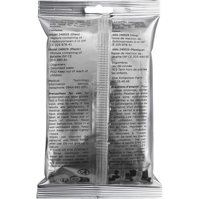 Lingettes nettoyant plastiques (x10) 24H LE MANS