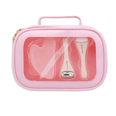 Neceser de cosméticos Bloom Beauty con mini rodillos y gua sha 1 unidad 1 unidad