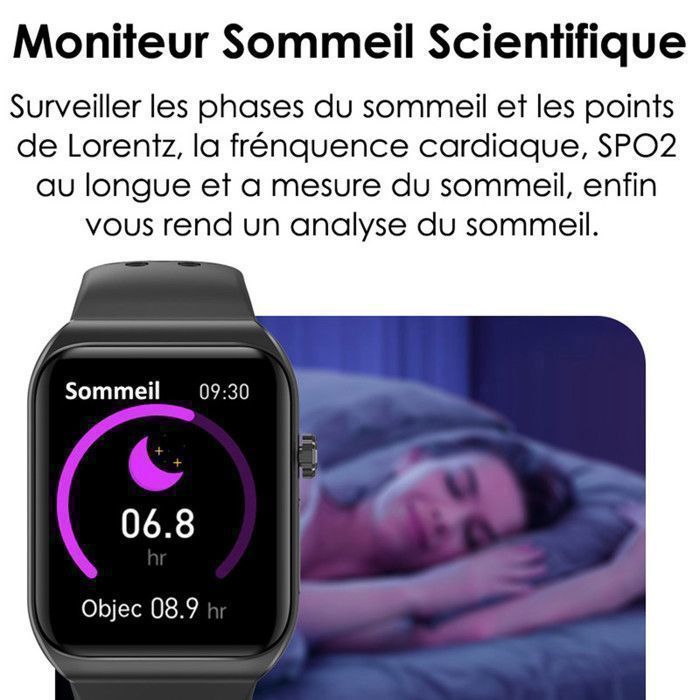 XtraDiTech Smartwatch ECG Heart Rate Monitor Thermometer Multiparameter Monitor 1.81