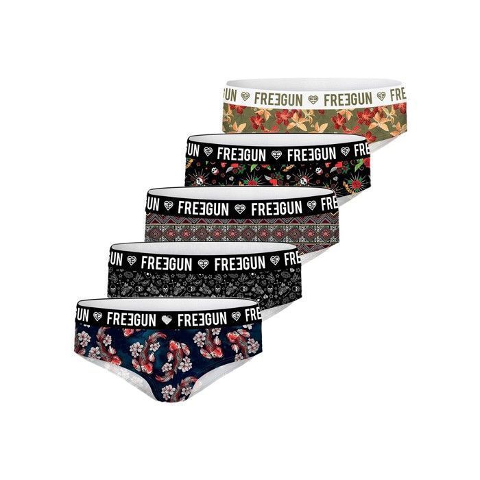 Freegun Überraschungs-Mikrofaser-Slips, 5er-Pack für Mädchen