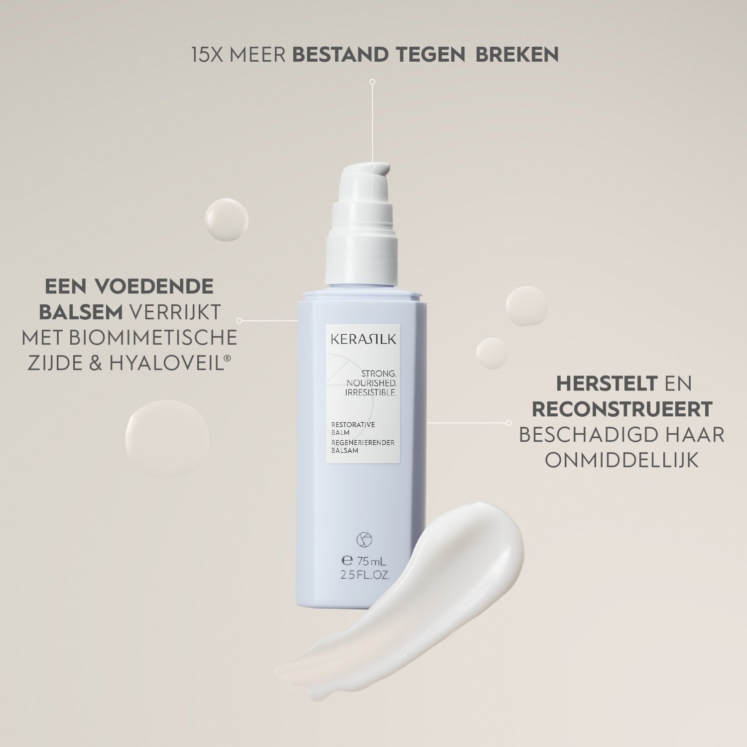 KERASILK plaukų balzamas Repair Balm – 75 ml