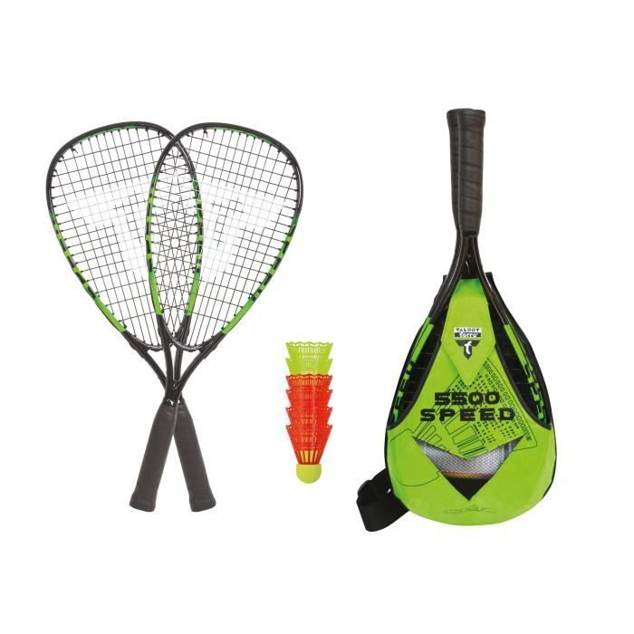 TALBOT TORRO Speed 5500 Badminton Racket - Aluminum - 56.5 cm long - 17.3 mm frame profile - 170 g - Durable string