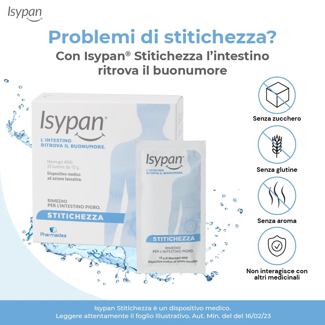ISYPAN Isypan® Constipation Macrogol 4000 20 sachets Complément alimentaire contre la constipation