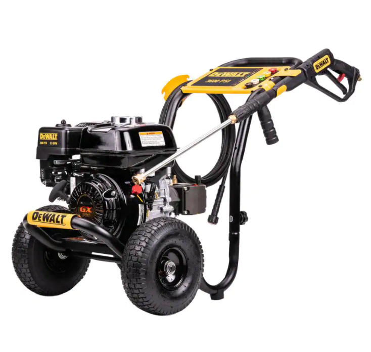 DEWALT 3600 PSI 2.5 GPM benzin- és hidegvizes magasnyomású mosó, professzionális, HONDA GX200 motorral