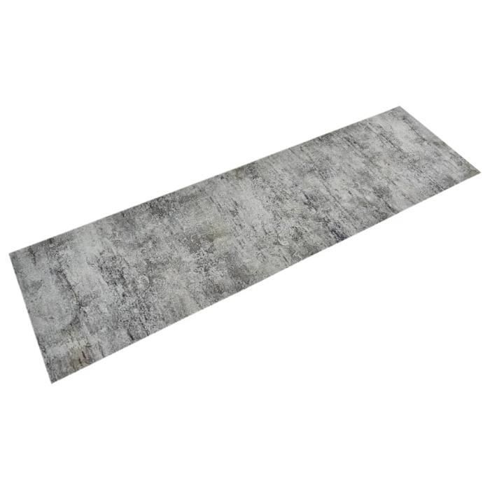 vidaXL Washable Kitchen Mat with Concrete Print, 45x150 cm, Velvet, 136570