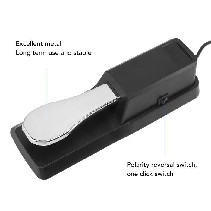 Pedal de sustain SURENHAP, metálico, soporte universal para teclado de piano, instrumentos de piano