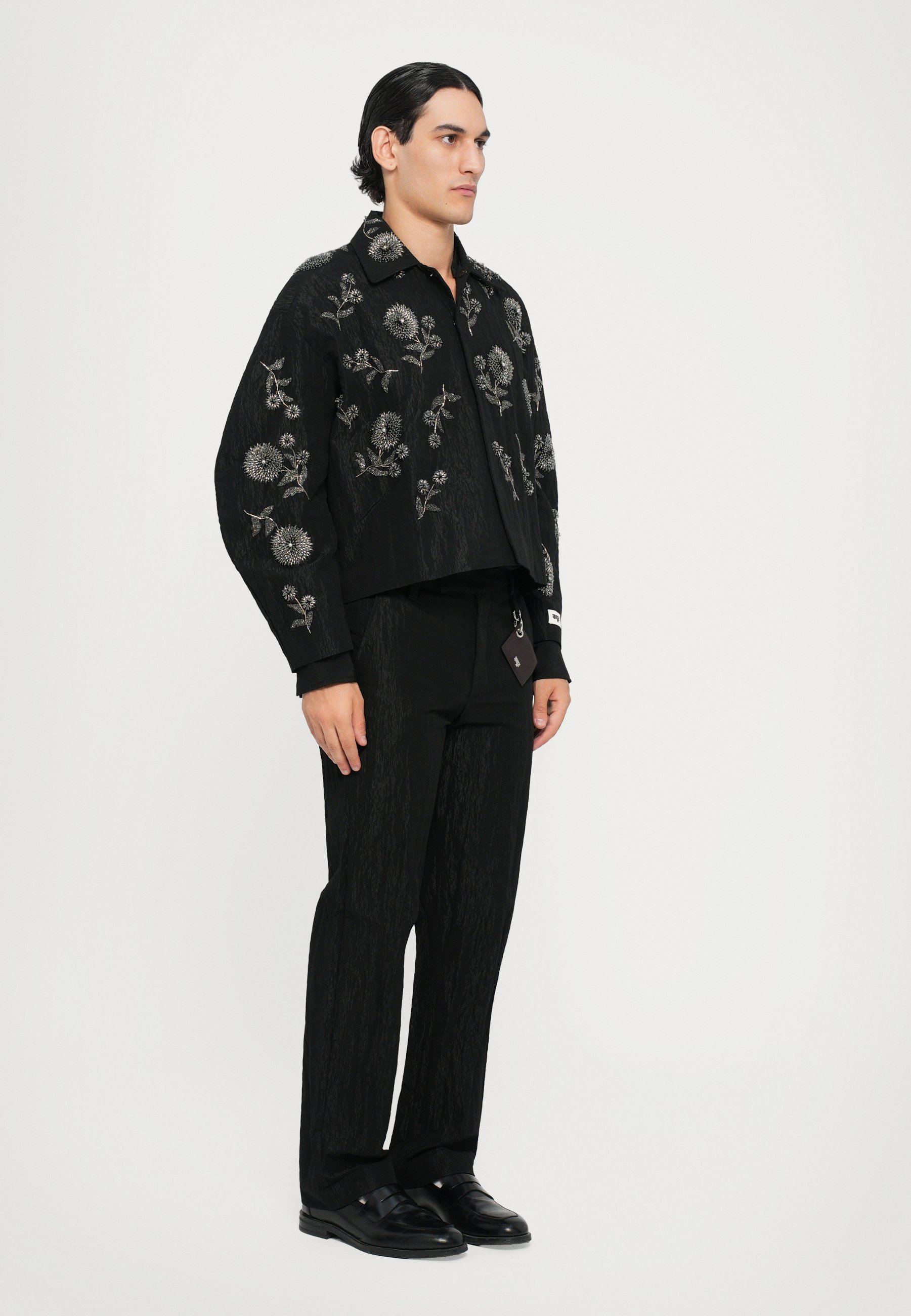 Giacca bomber Marigold Balloon realizzata a mano da Dhruv Kapoor - nera