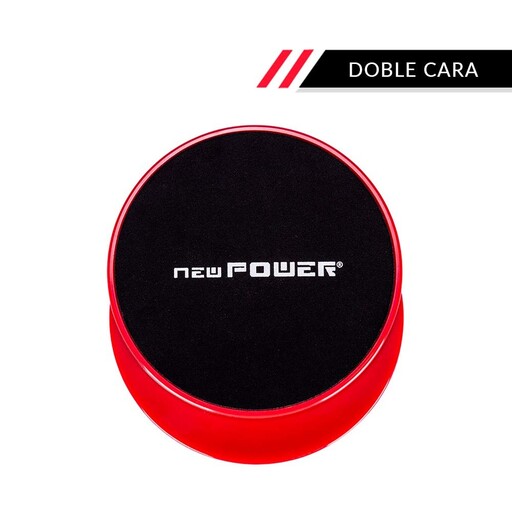 Newpower - Dvostrani klizni diskovi za fitnes (ø18 cm) za poboljšanje koordinacije i ravnoteže.
