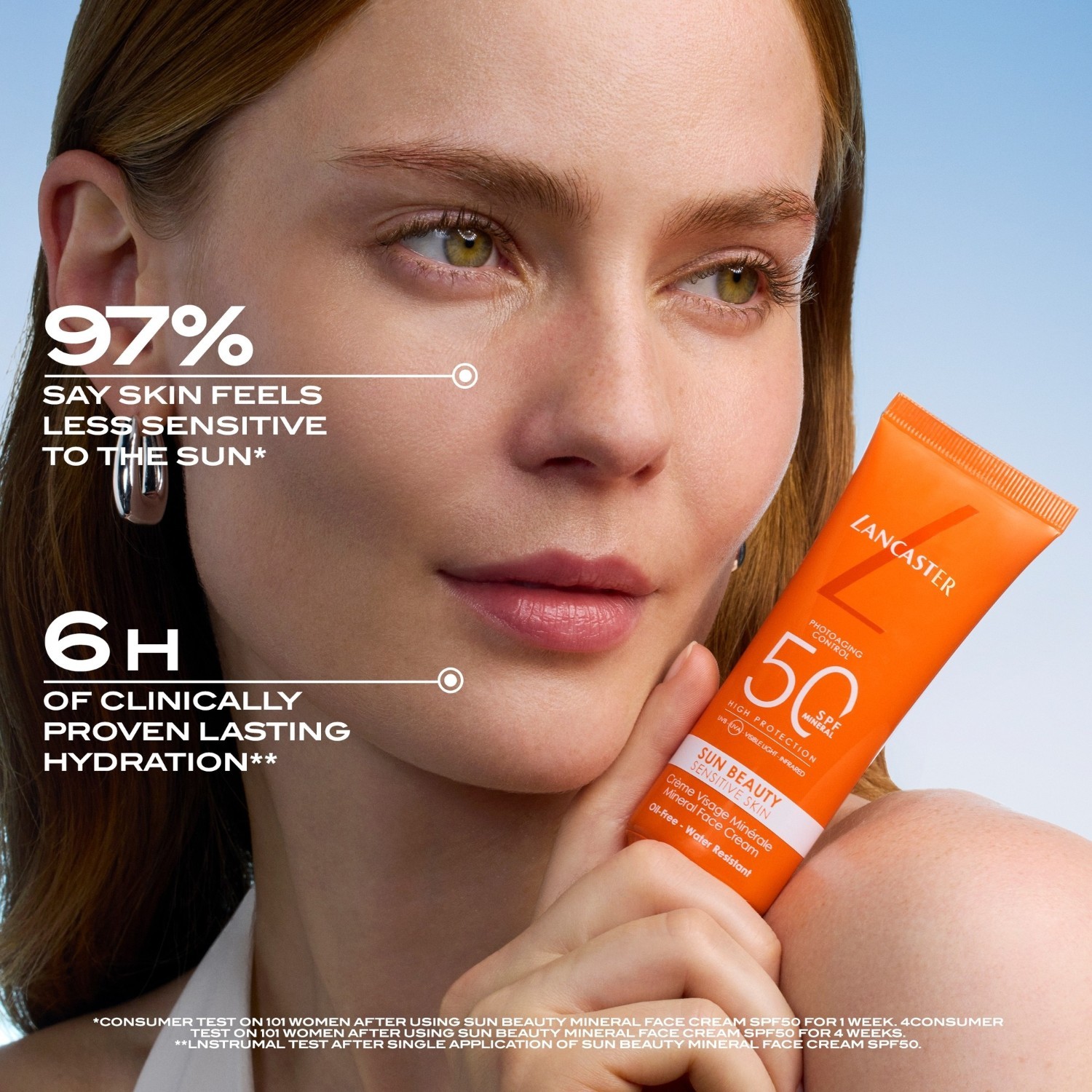 Lancaster krema za sunčanje Sun Beauty mineralna krema za lice SPF 50 - 50 ml
