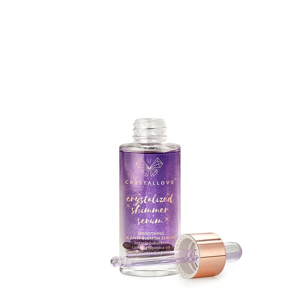 Crystallove mitrinošais serums ar ametista mirdzumu - 30 ml